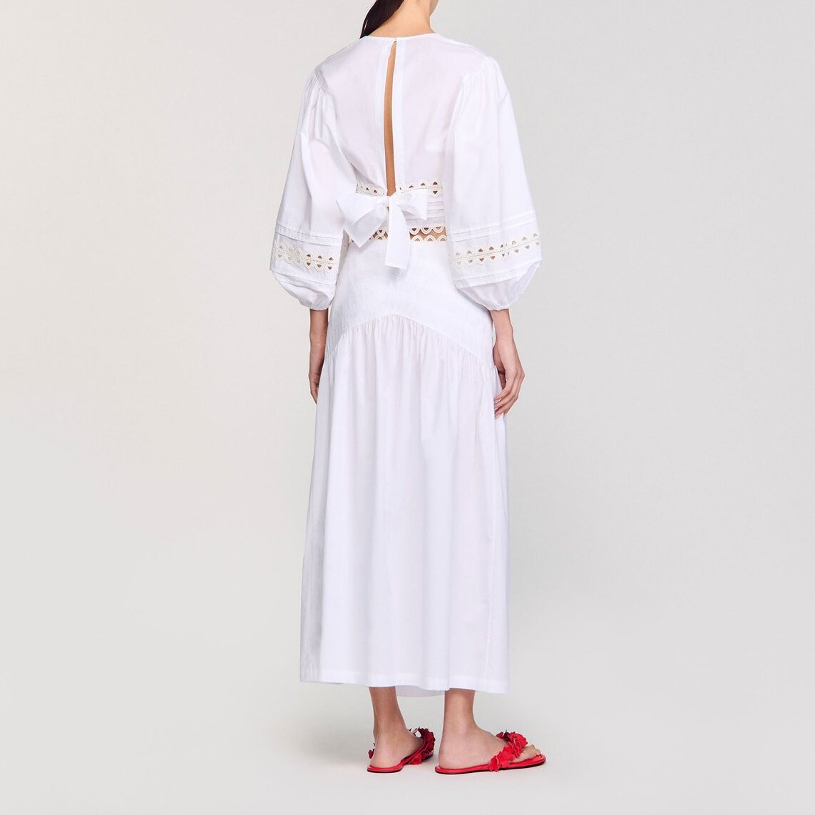 Long poplin skirt Sandro second-hand photo 3