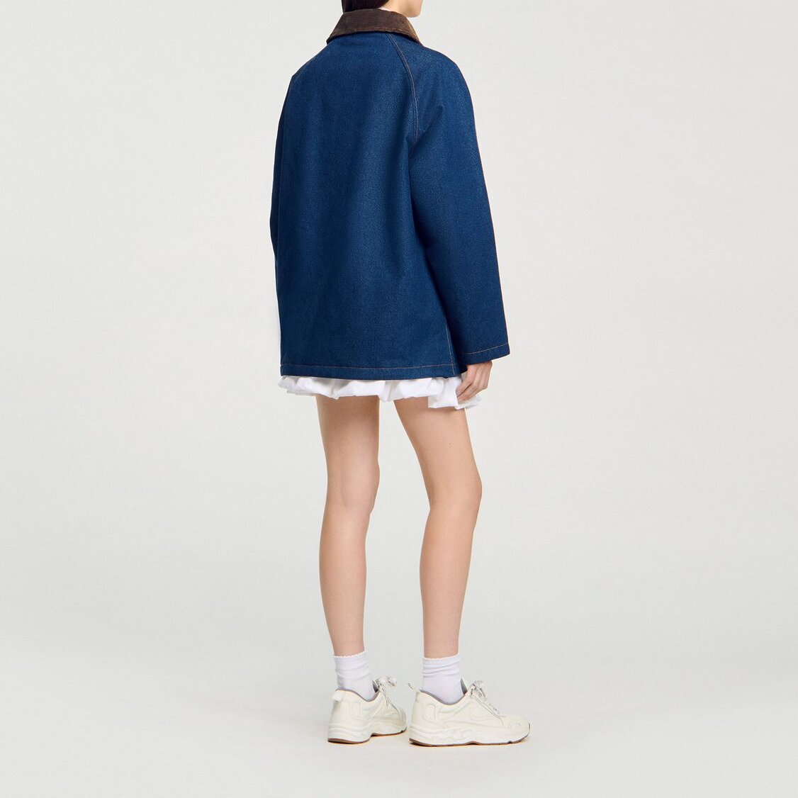 Veste workwear en denim Sandro seconde main photo 4