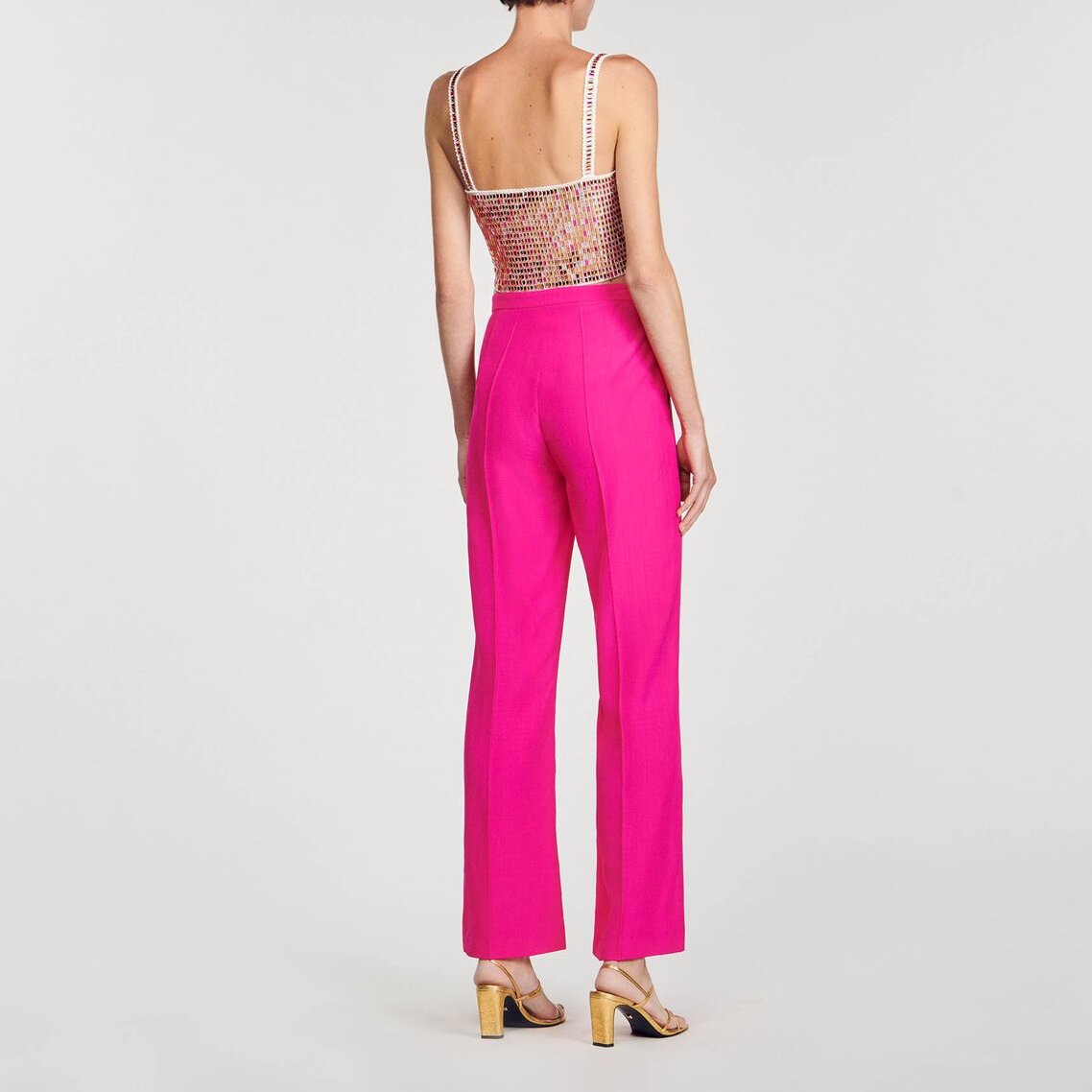 Pantalon flare broek Sandro tweedehands photo 5