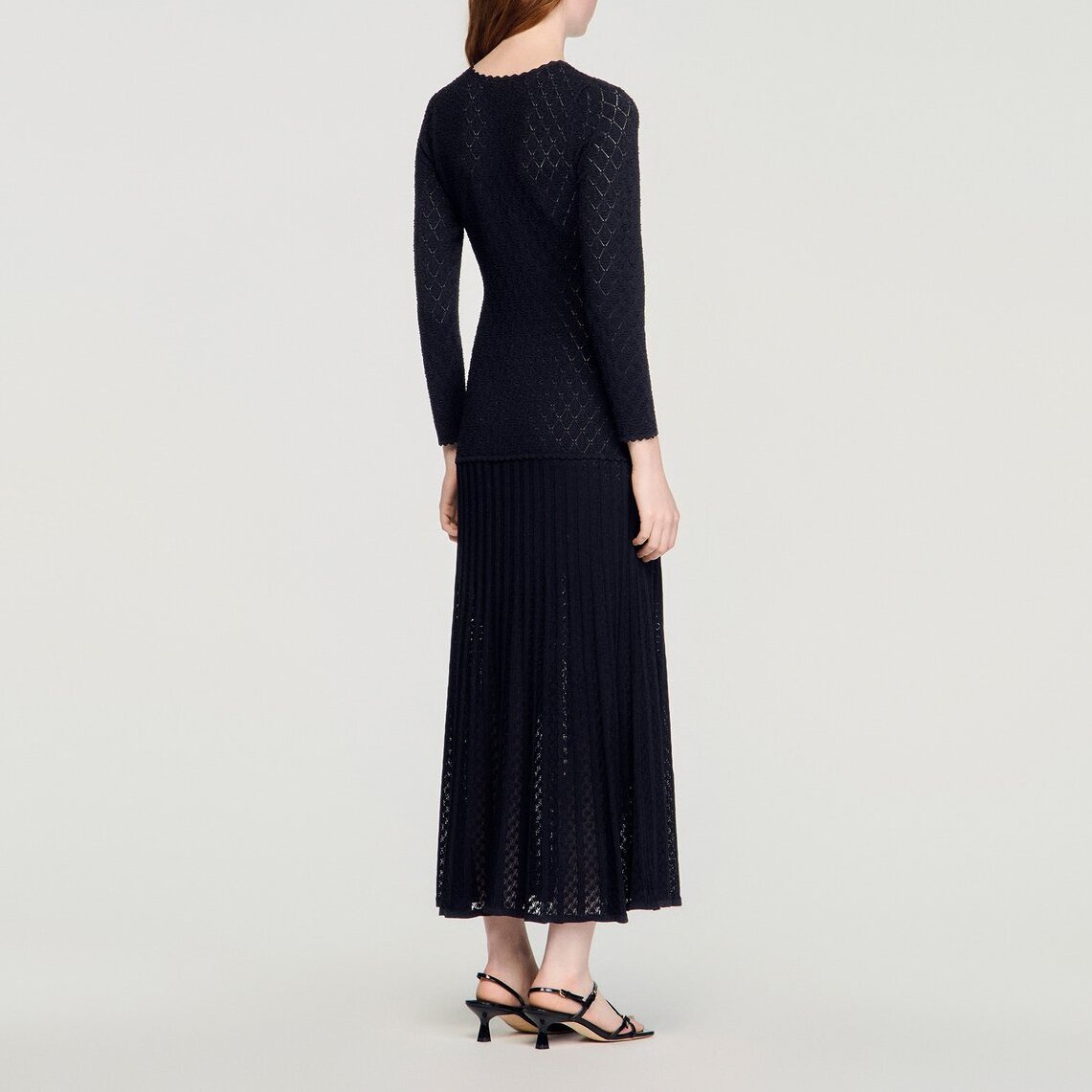 Fancy knit maxi dress Sandro second-hand photo 4