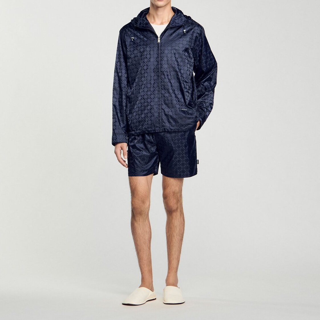 Blouson en nylon Square Cross Sandro seconde main photo 2