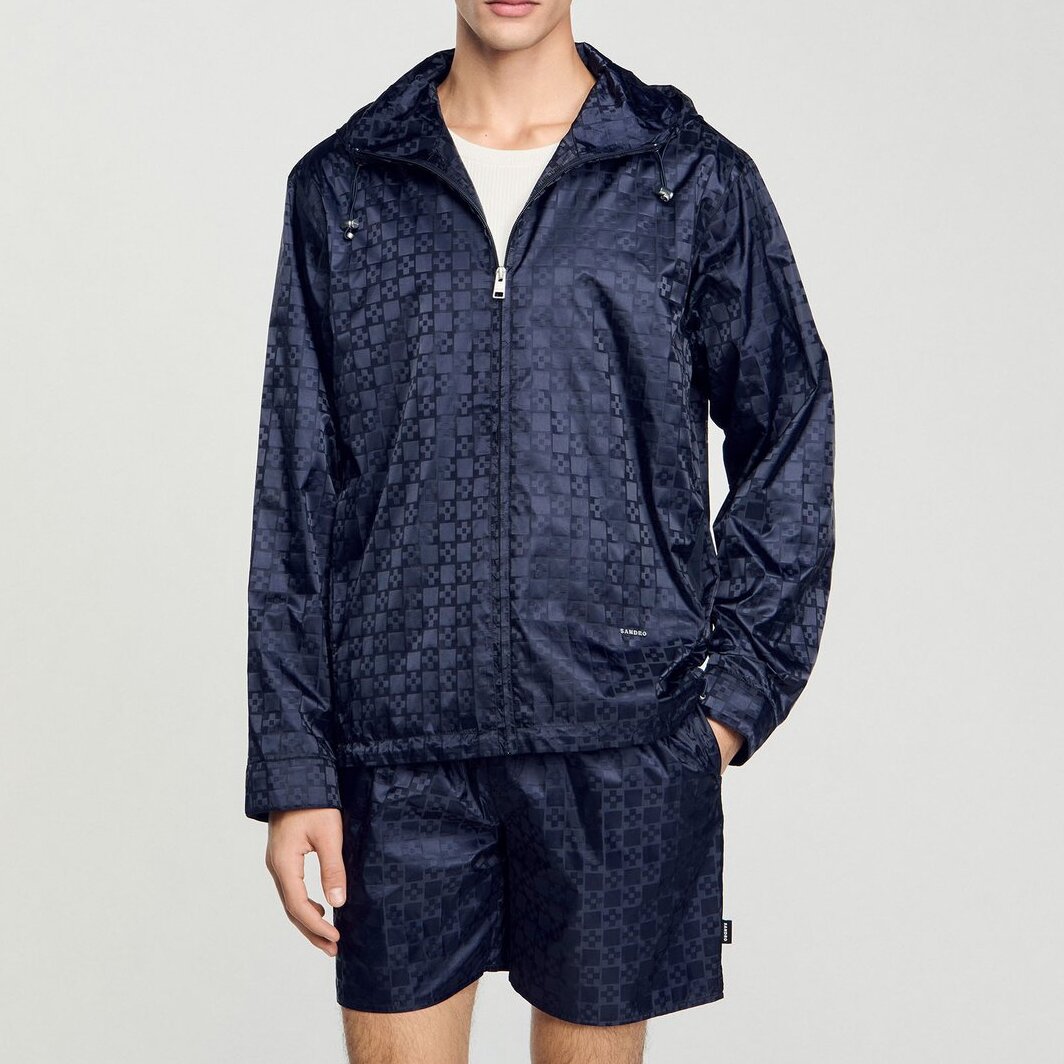 Blouson en nylon Square Cross Sandro seconde main photo 4