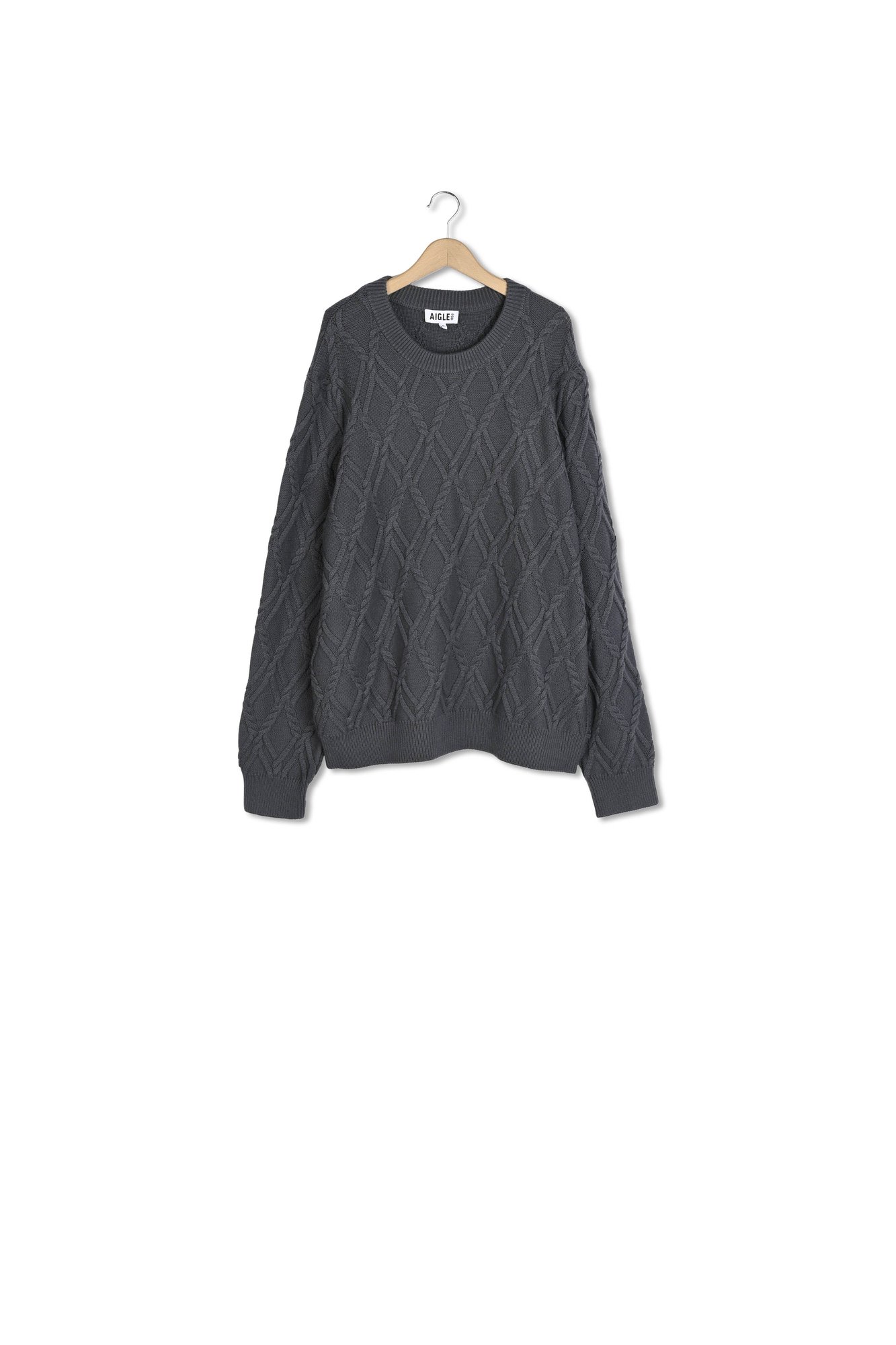 Pull col rond torsadé Aigle seconde main photo 1