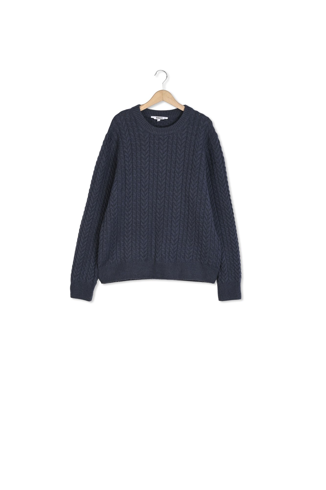 Pull torsadé col rond   Homme Aigle seconde main photo 1