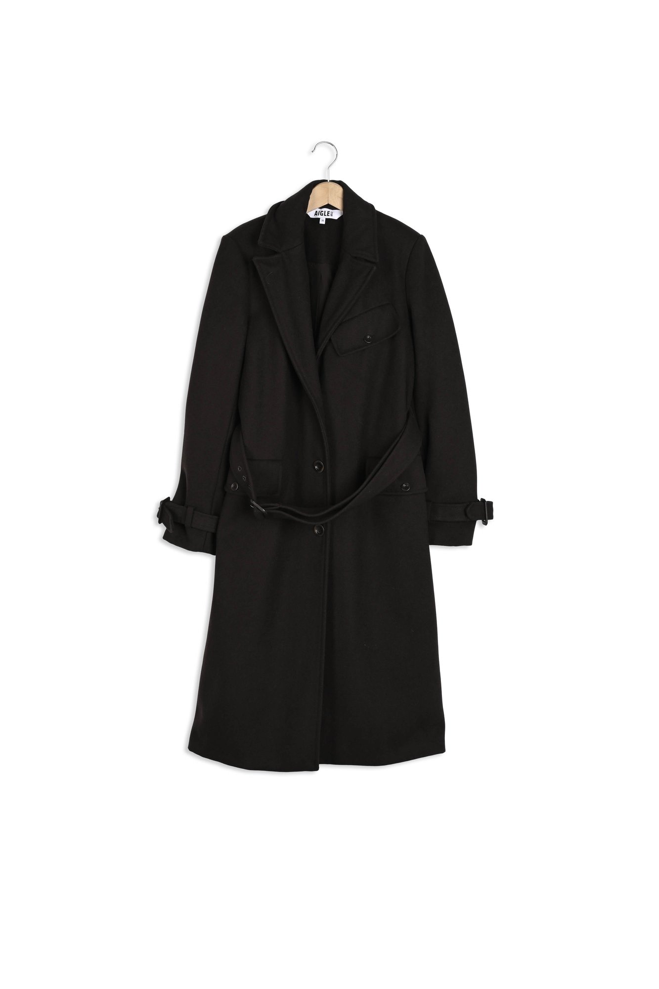Manteau croisé en lainage Aigle seconde main photo 1