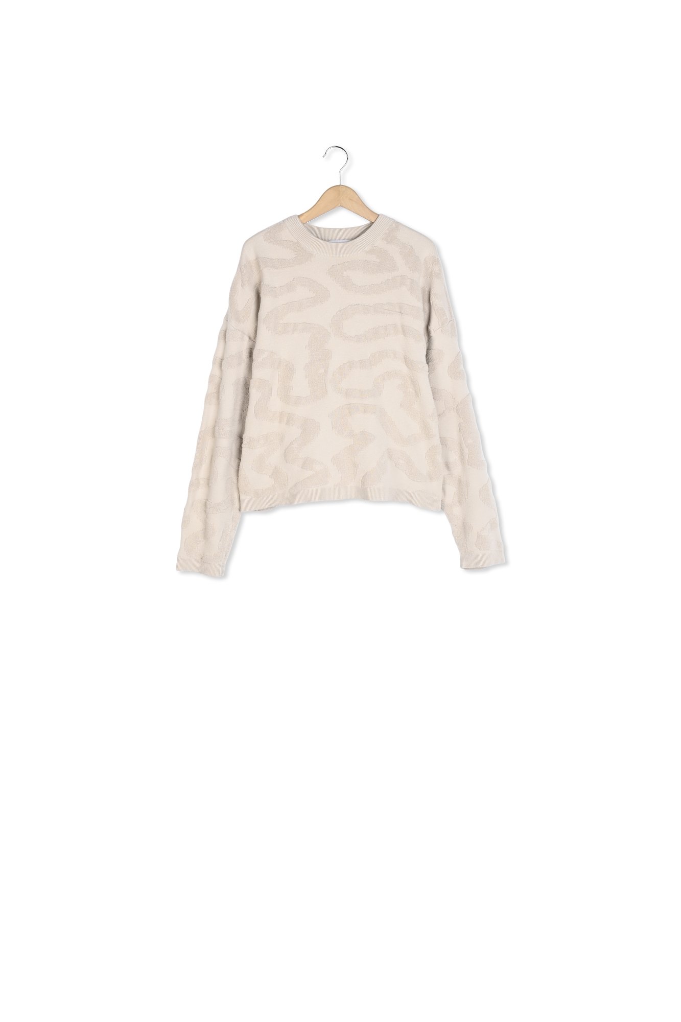 Pull col rond jacquard Aigle seconde main photo 1