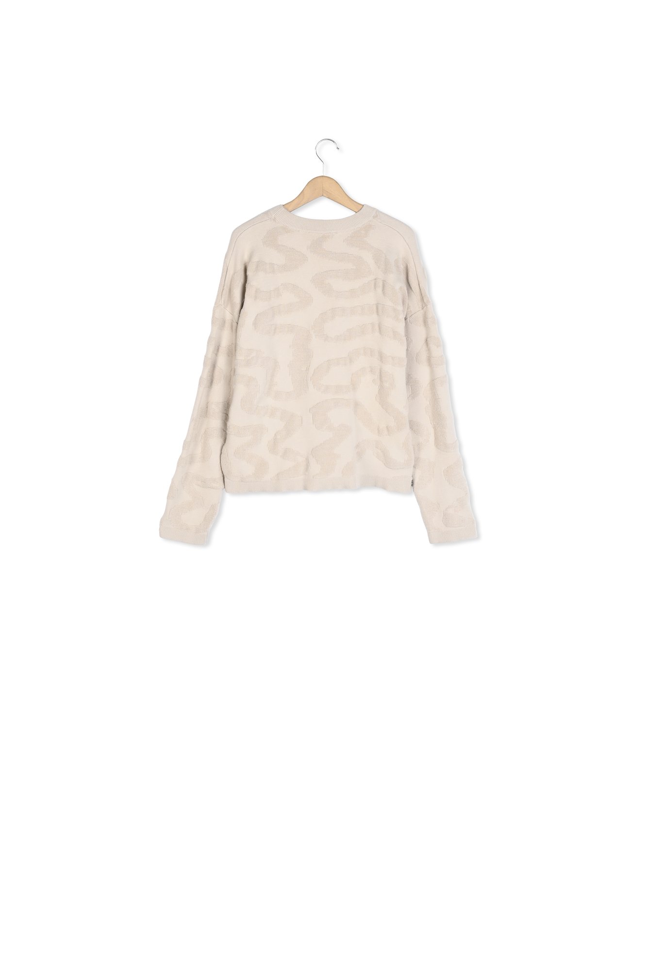 Pull col rond jacquard Aigle seconde main photo 2
