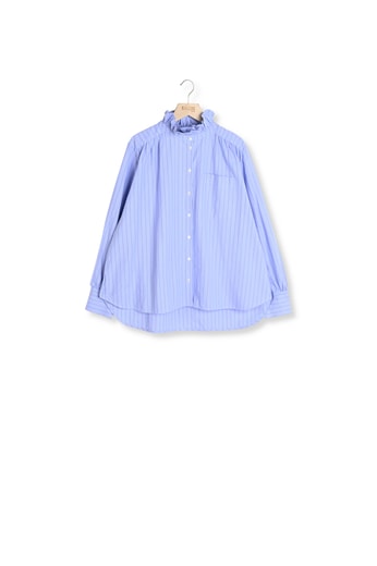 Chemise Léonor rayures bleu et rouge Balzac seconde main photo 1