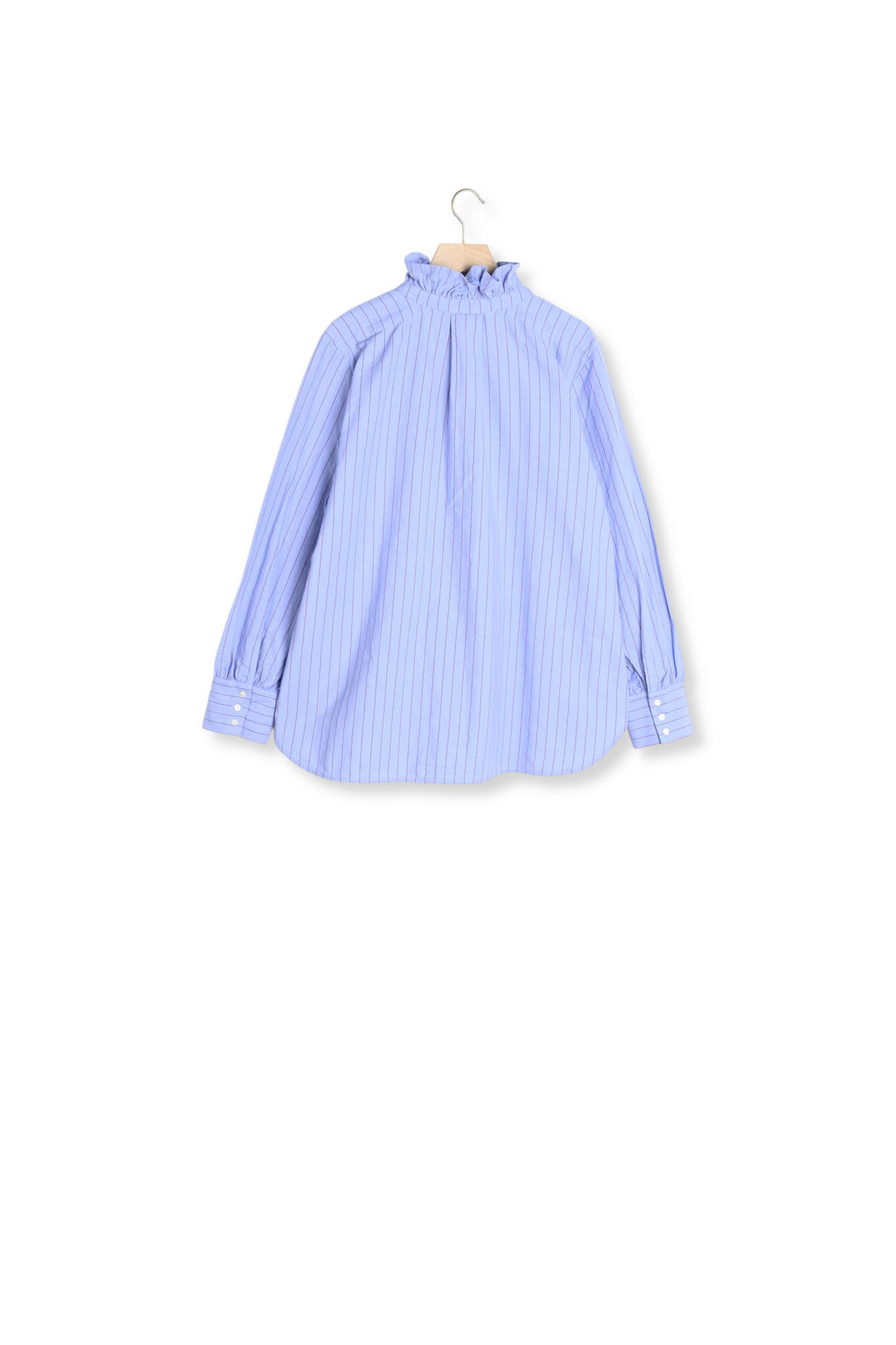 Chemise Léonor rayures bleu et rouge Balzac seconde main photo 3