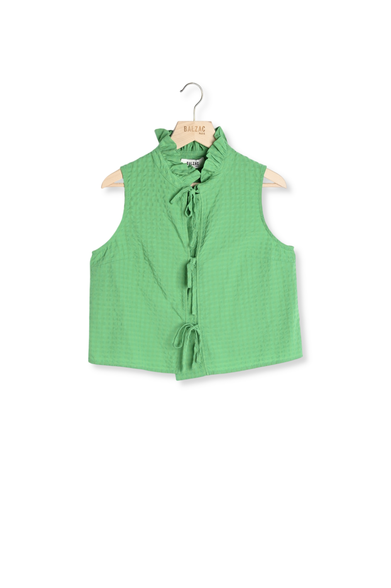 TOP GERSENDE VICHY VERT PELOUSE Balzac seconde main photo 1