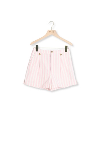 Short Simon rayures rose et blanc Balzac seconde main photo 1