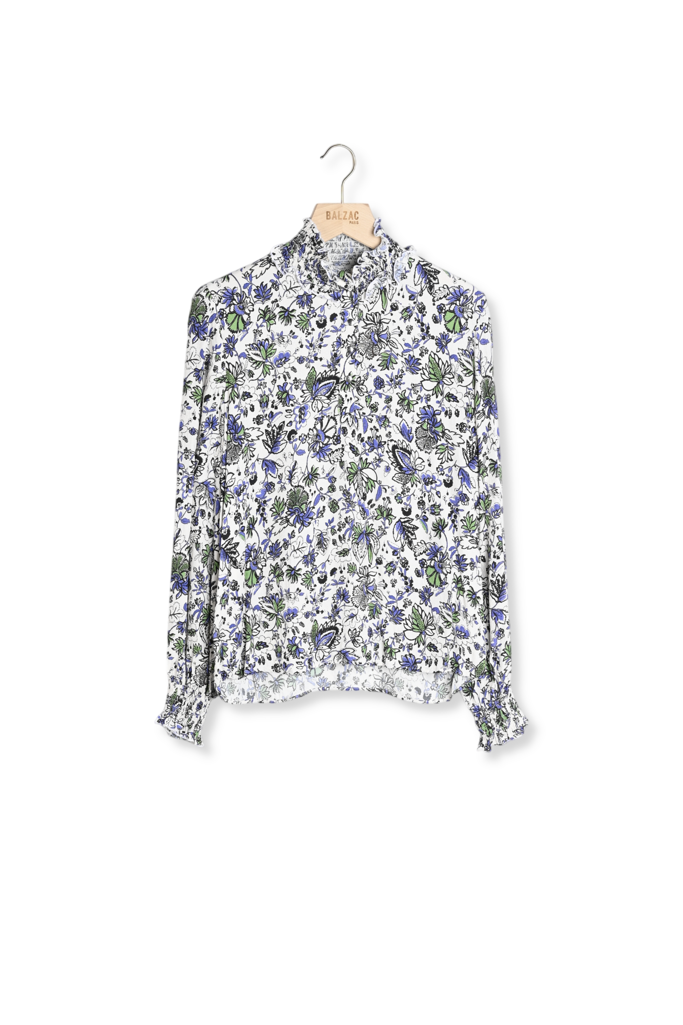 BLOUSE UNE FOIS IMPRIMÉ JARDIN EN FLEURS Balzac seconde main photo 1