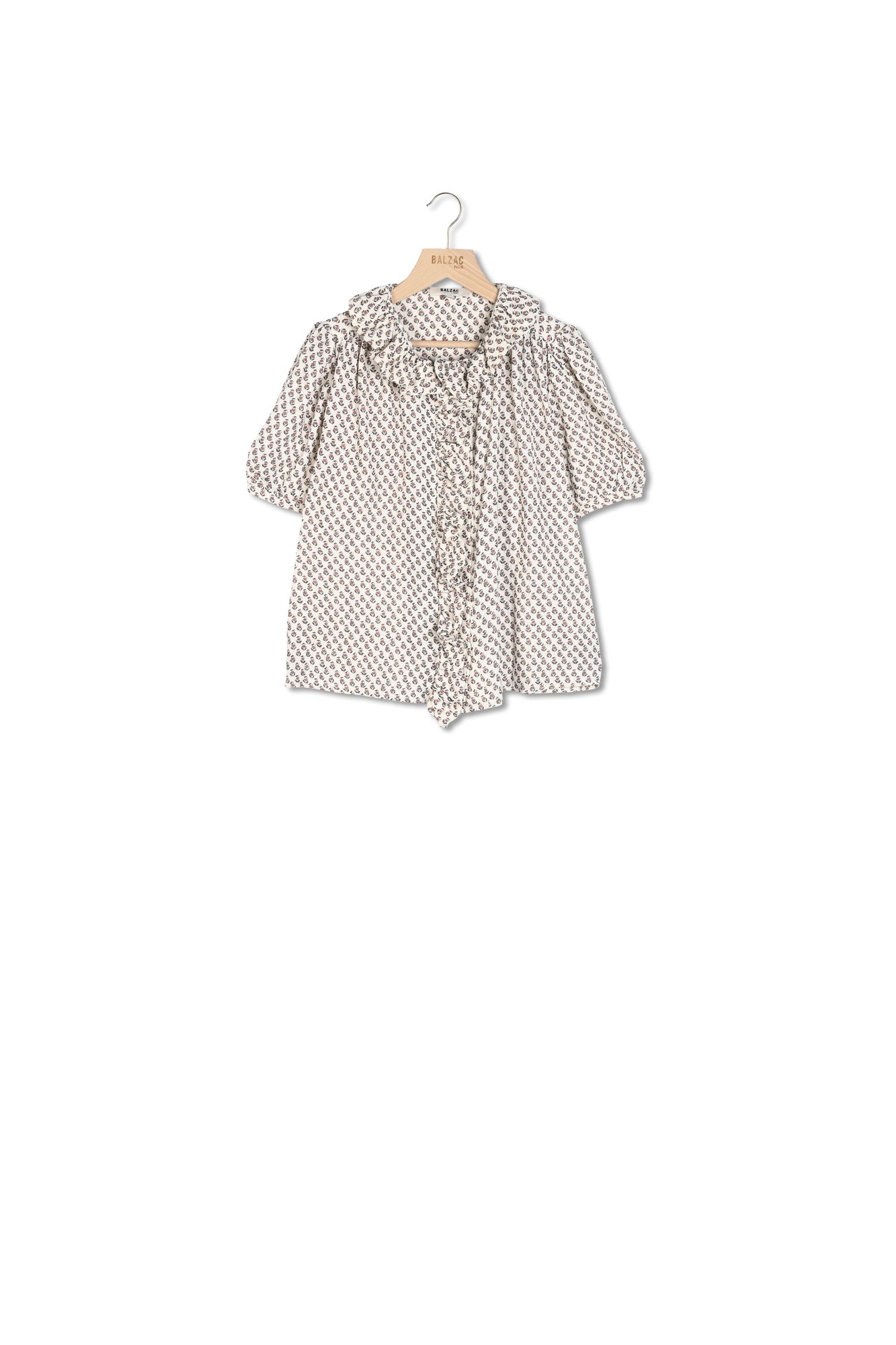 CHEMISE BAIGNADE IMPRIMÉ INDIENNE HIBISCUS