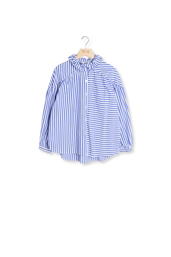 CHEMISE SEPTANTE DEUX BLANC ET BLEU Balzac seconde main photo 1