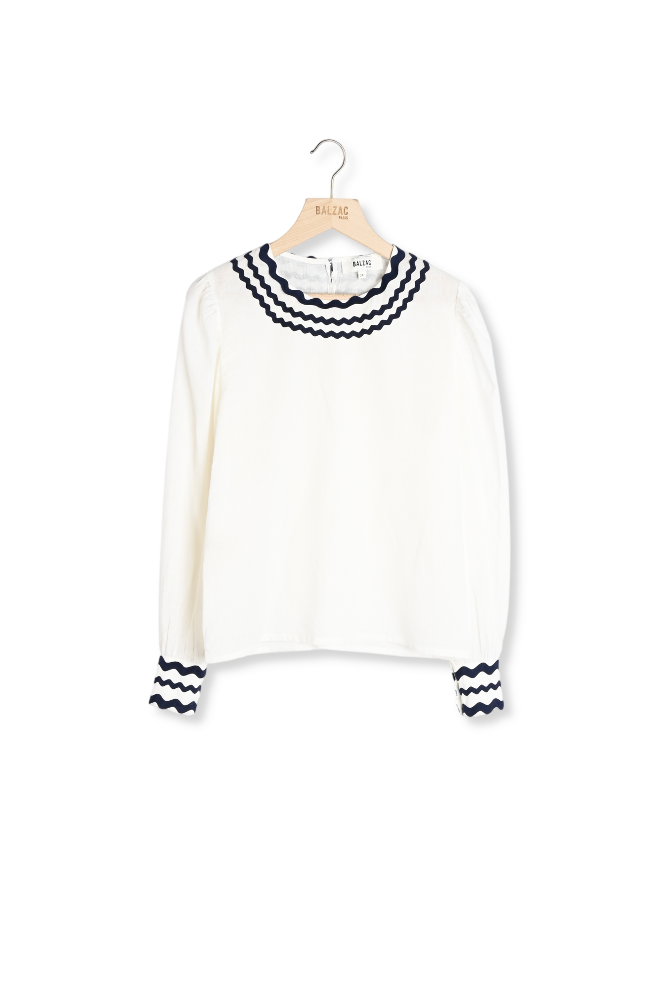 BLOUSE REFLET BLANC NATUREL Balzac seconde main photo 1