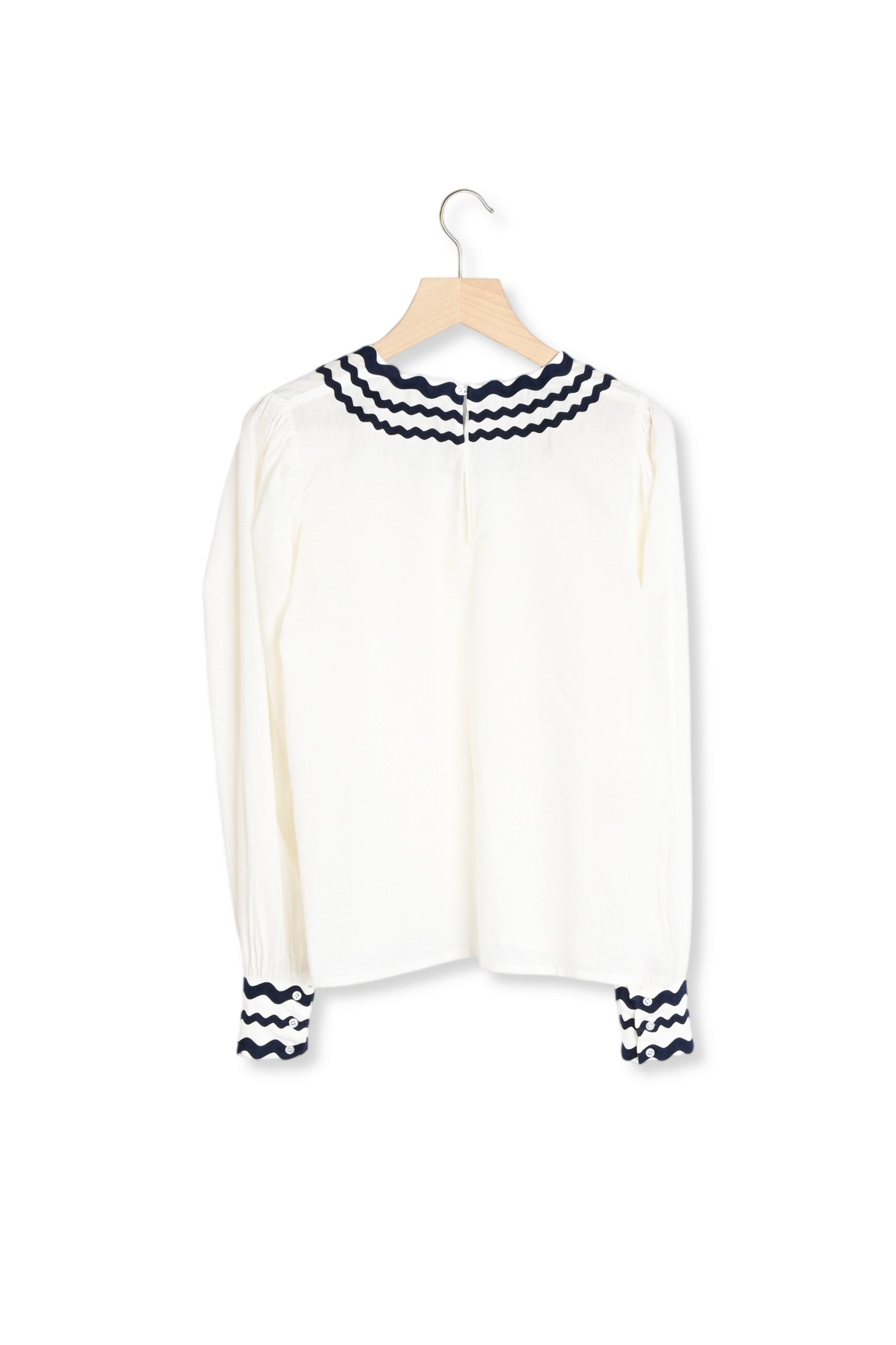 BLOUSE REFLET BLANC NATUREL Balzac seconde main photo 3