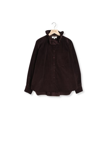 Chemise Léonor velours chocolat Balzac seconde main photo 1