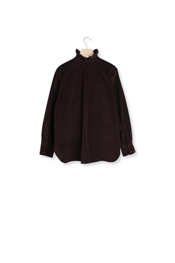 Chemise Léonor velours chocolat Balzac seconde main photo 2