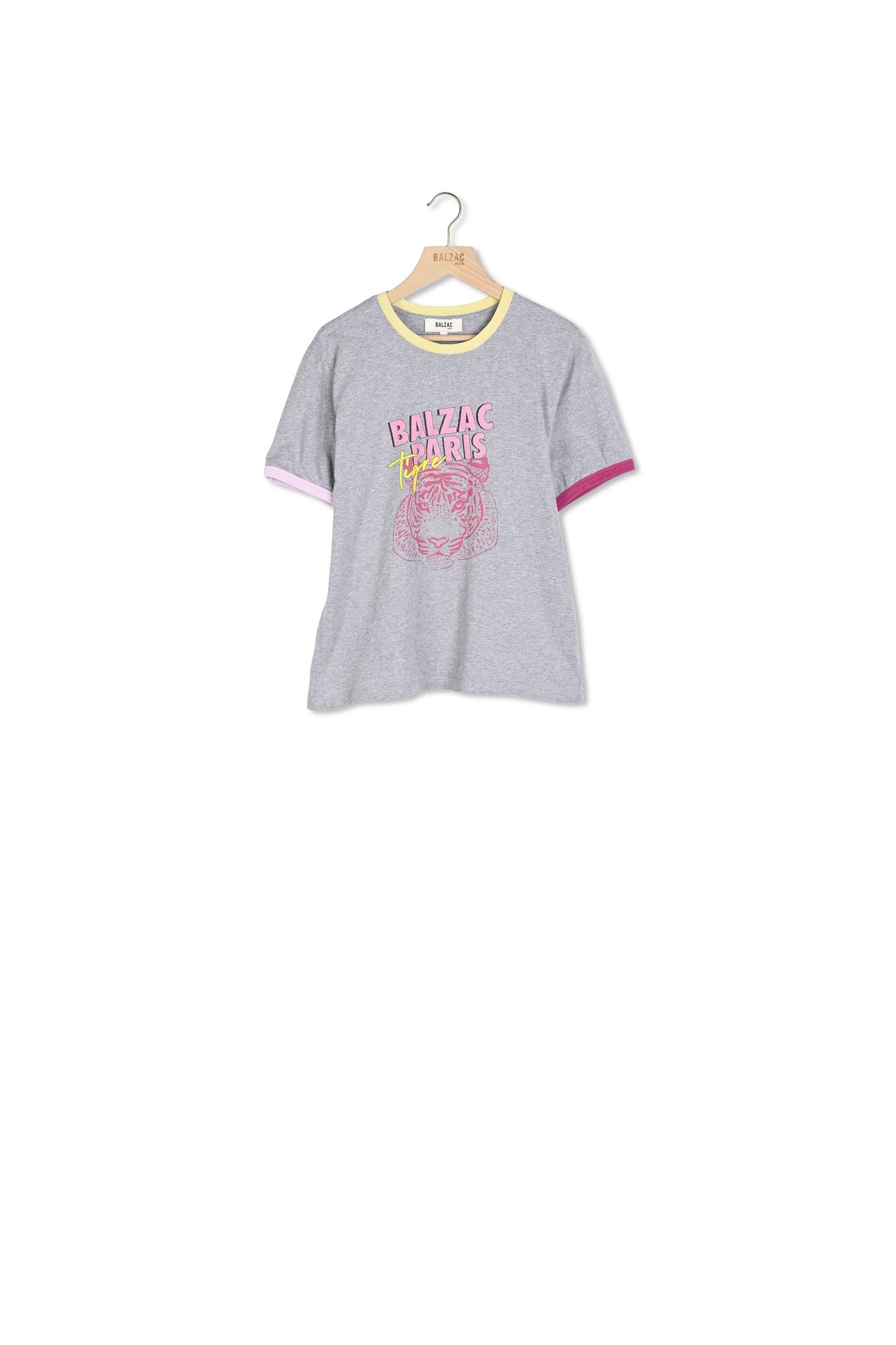 TEE-SHIRT BREE TIGRE GRIS