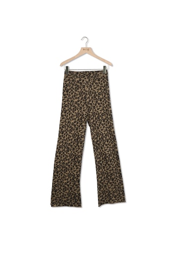 PANTALON PIANA LÉOPARD IRISÉ Balzac seconde main photo 1