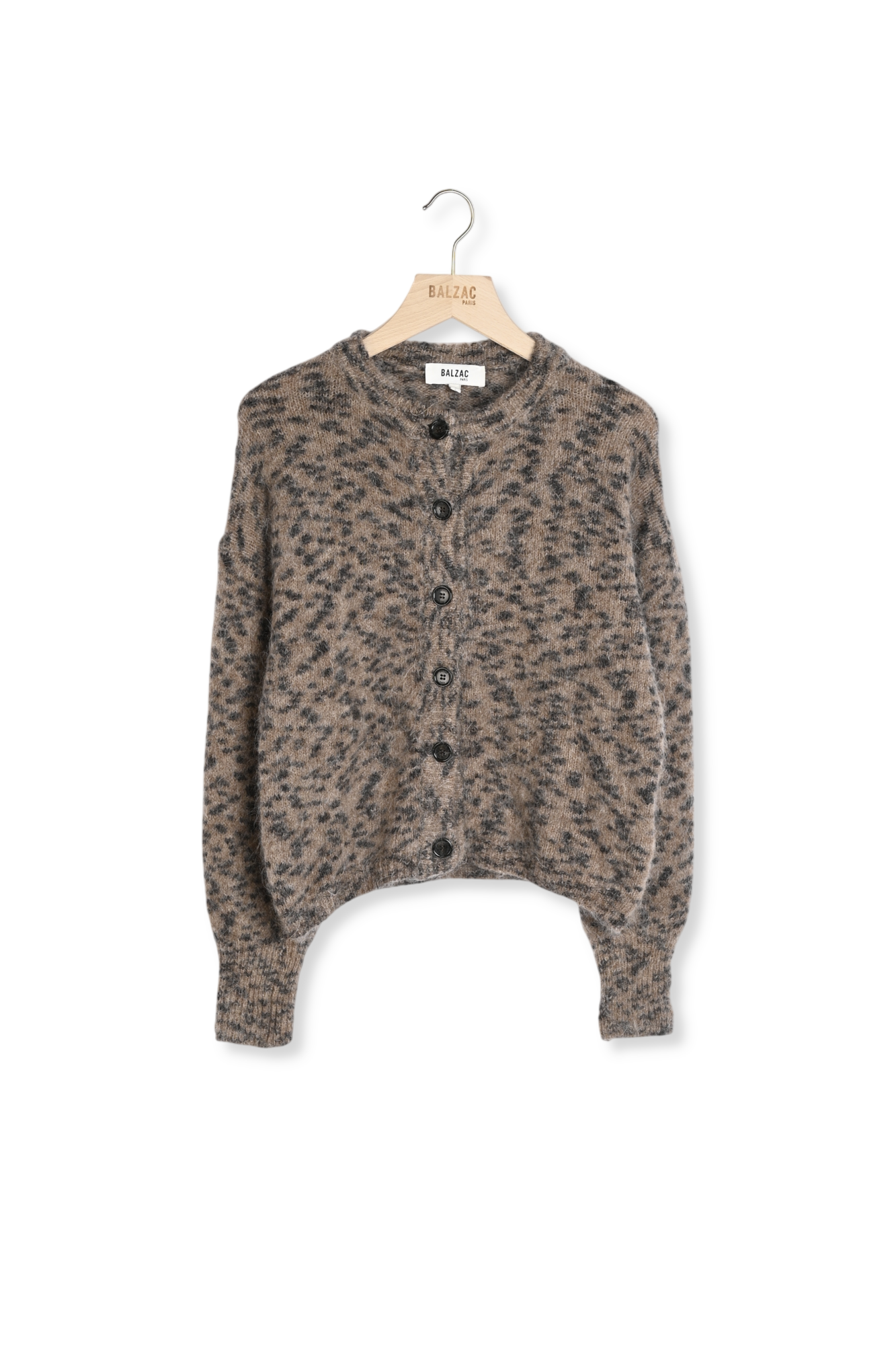 Cardigan Douceur guépard sable tacheté Balzac seconde main photo 1