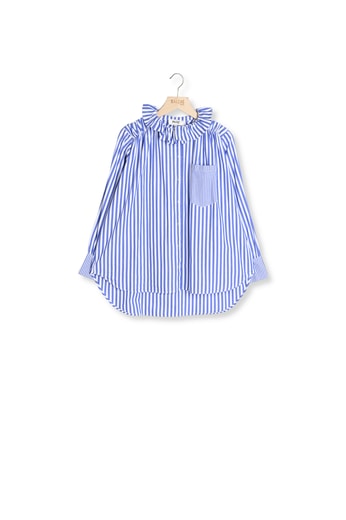CHEMISE LÉONOR RAYURES BLANC ET BLEU Balzac seconde main photo 1