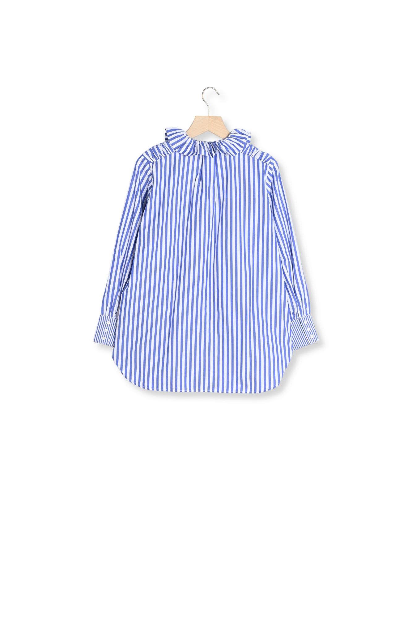 CHEMISE LÉONOR RAYURES BLANC ET BLEU Balzac seconde main photo 3