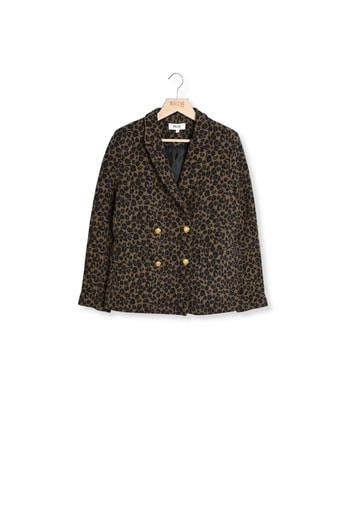 VESTE NAEL JACQUARD LÉOPARD Balzac seconde main photo 1