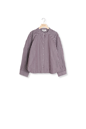 Chemise Josephine rayures prune Balzac seconde main photo 1