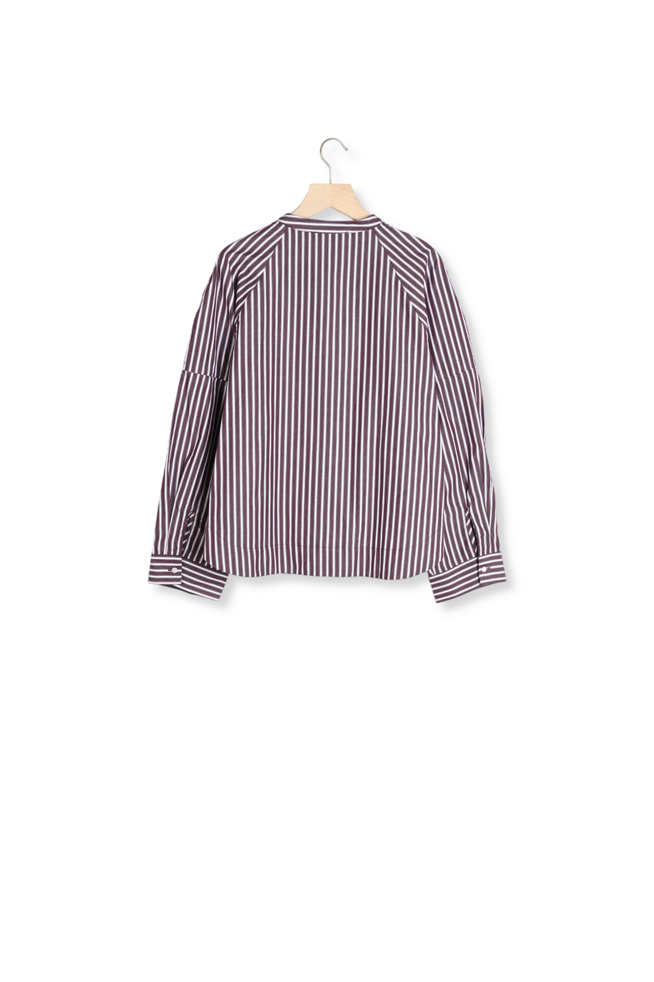 Chemise Josephine rayures prune Balzac seconde main photo 3
