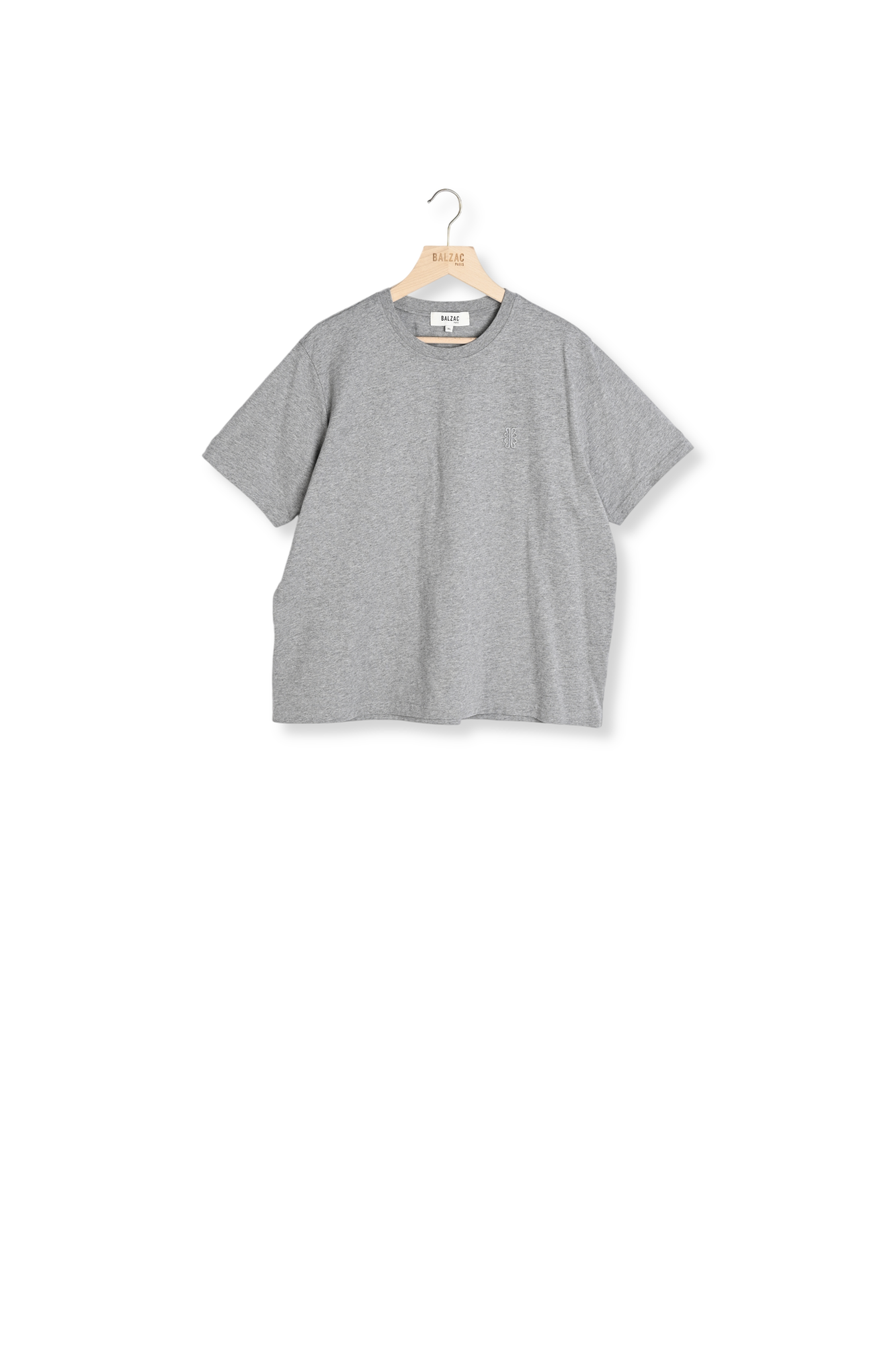 Tee-shirt Bree brodé gris chiné Balzac seconde main photo 1