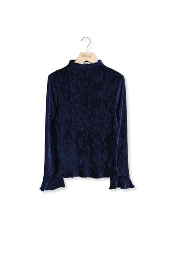 Top Justin velours bleu roi Balzac seconde main photo 1