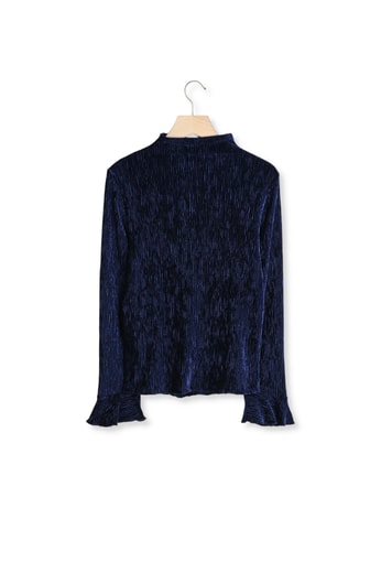 Top Justin velours bleu roi Balzac seconde main photo 2