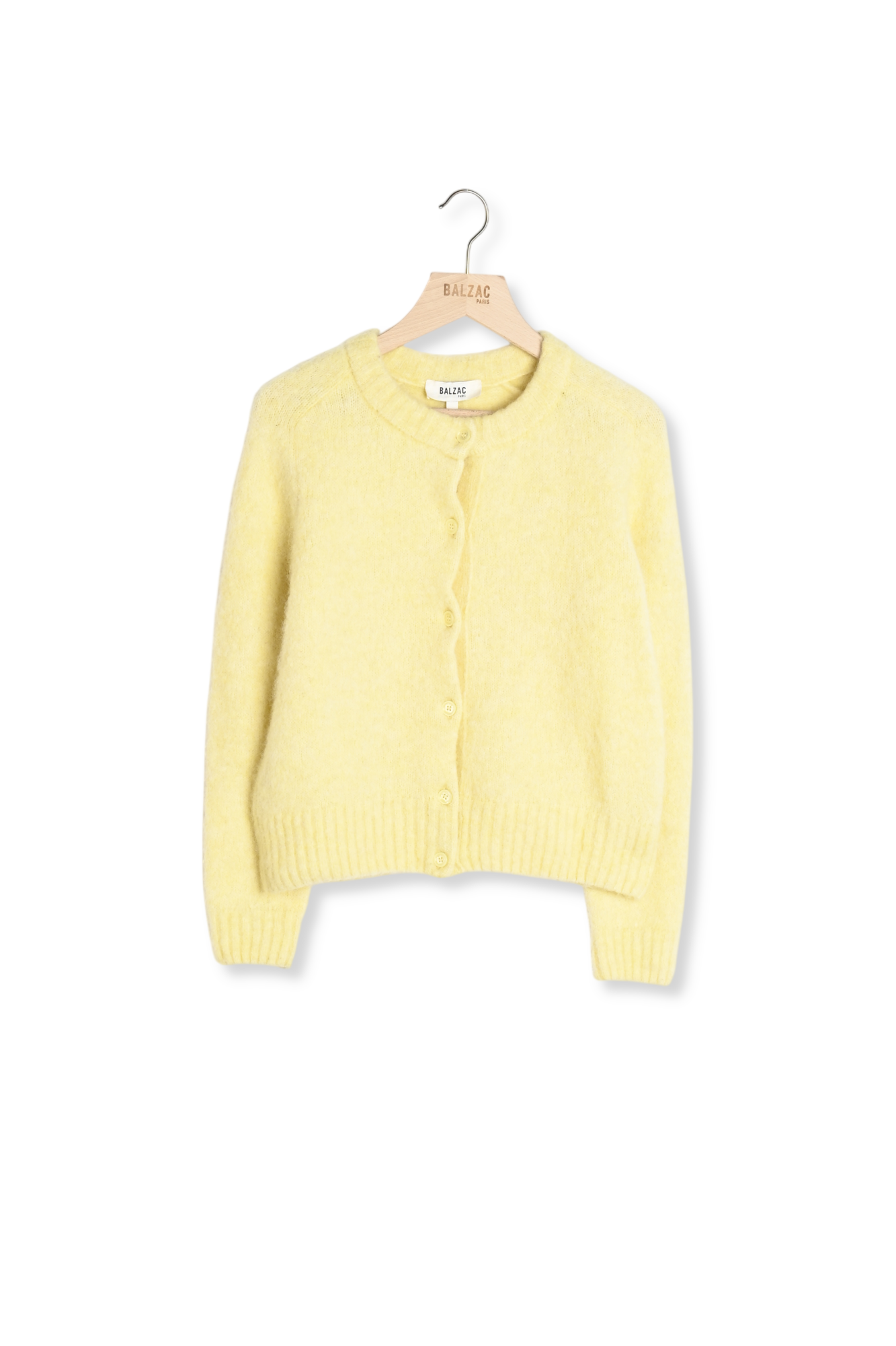 Cardigan Scott jaune Balzac seconde main photo 1