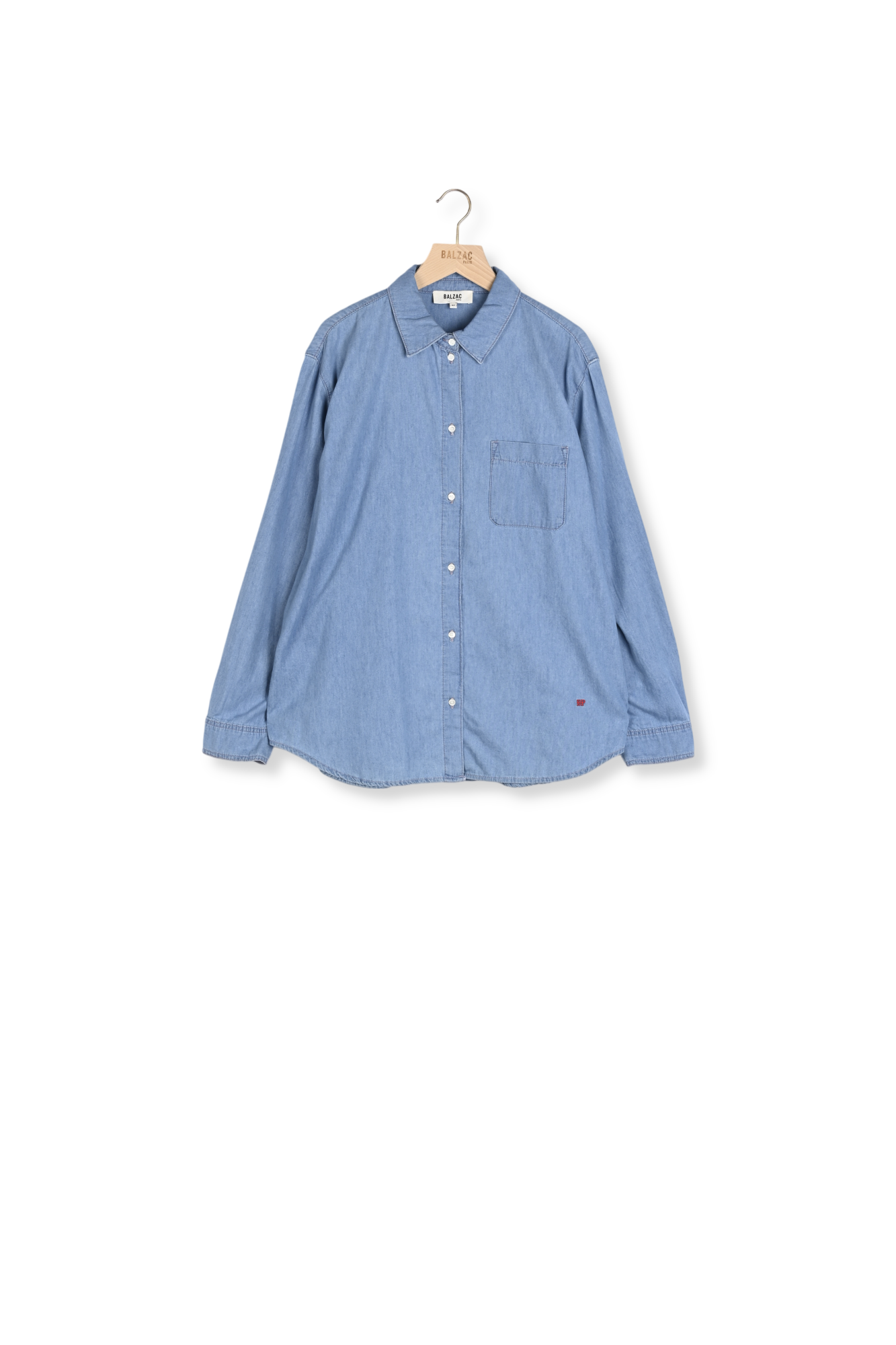 Chemise Anny bleu chambray Balzac seconde main photo 1