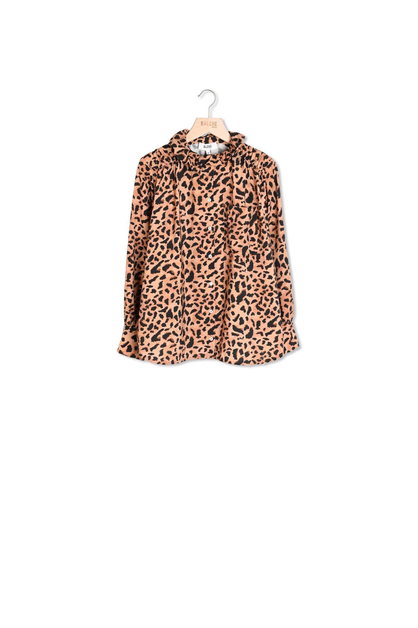 CHEMISE LÉONOR GUÉPARD CAPPUCCINO