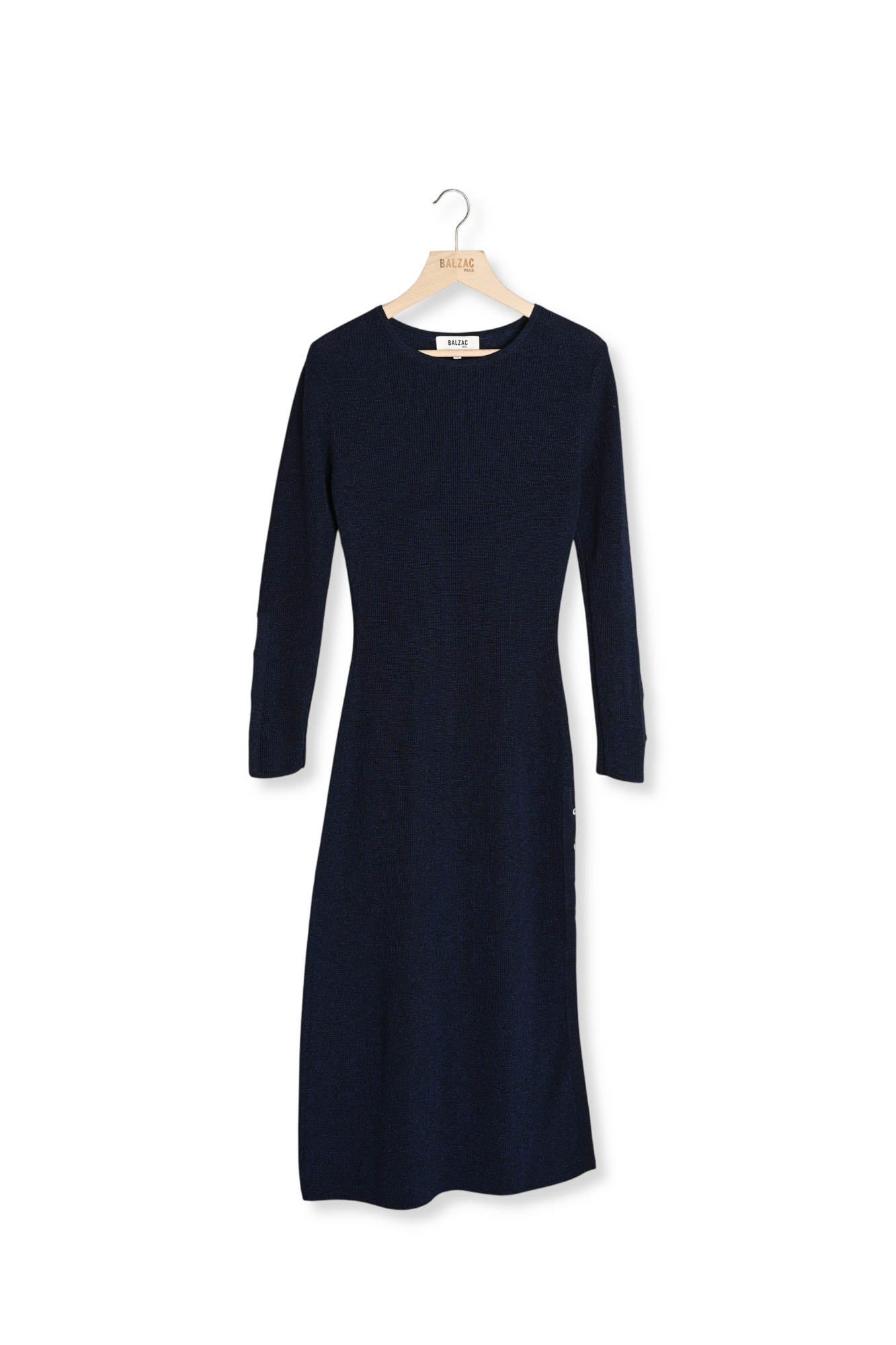 ROBE LÉONA BLEU MINUIT IRISÉ Balzac seconde main photo 1