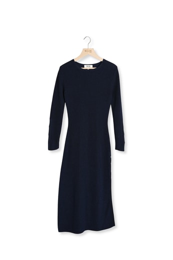ROBE LÉONA BLEU MINUIT IRISÉ Balzac seconde main photo 1
