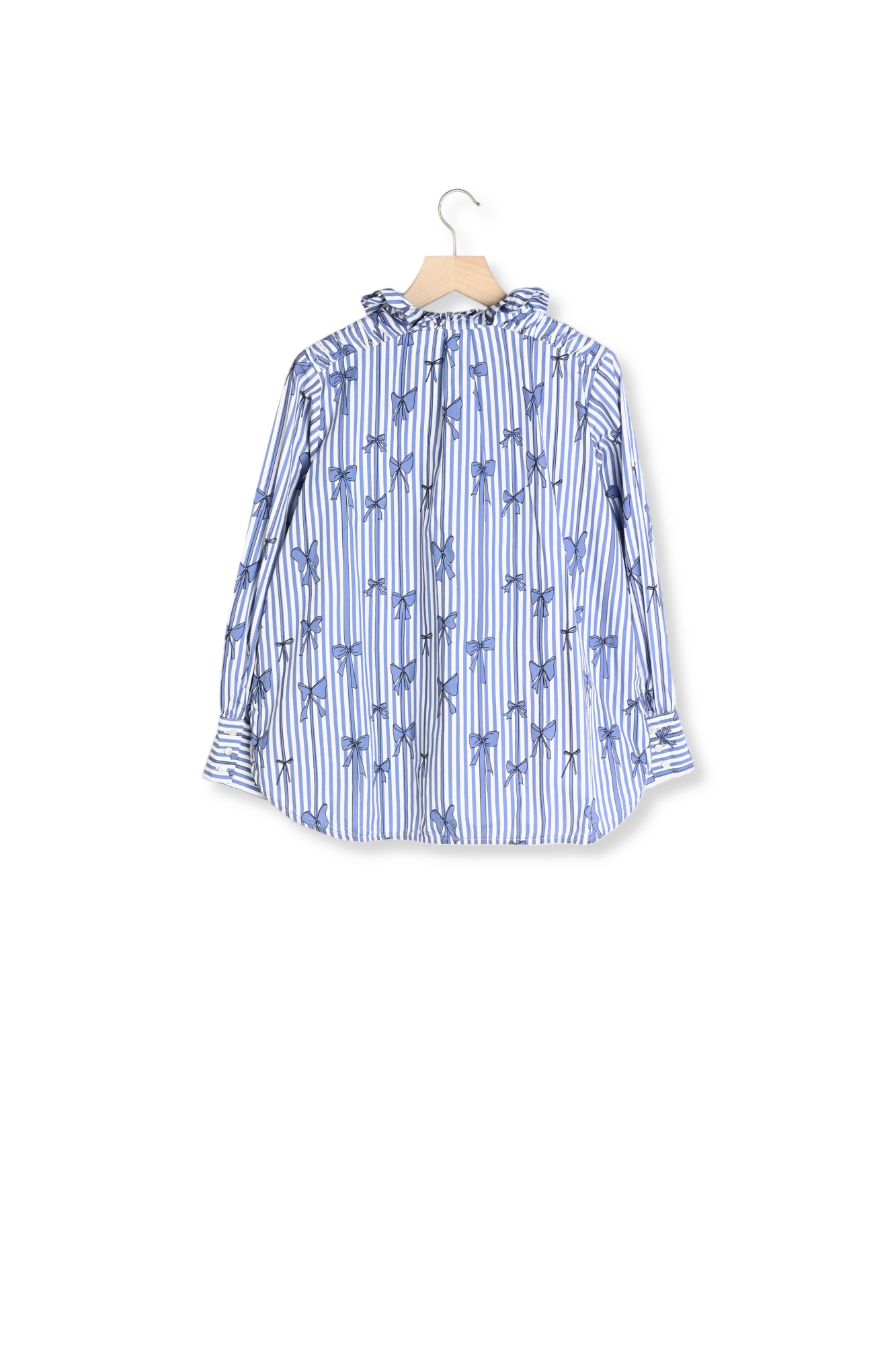 Chemise Léonor imprimé noeuds bleu Balzac seconde main photo 2