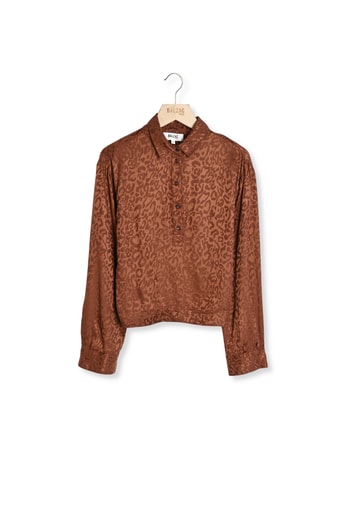 Blouse Gabriel jacquard noisette Balzac seconde main photo 1