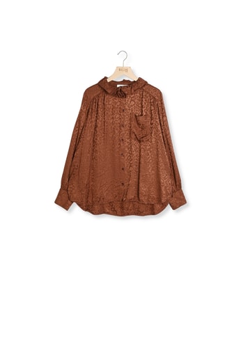 Chemise Leonor jacquard noisette Balzac seconde main photo 1