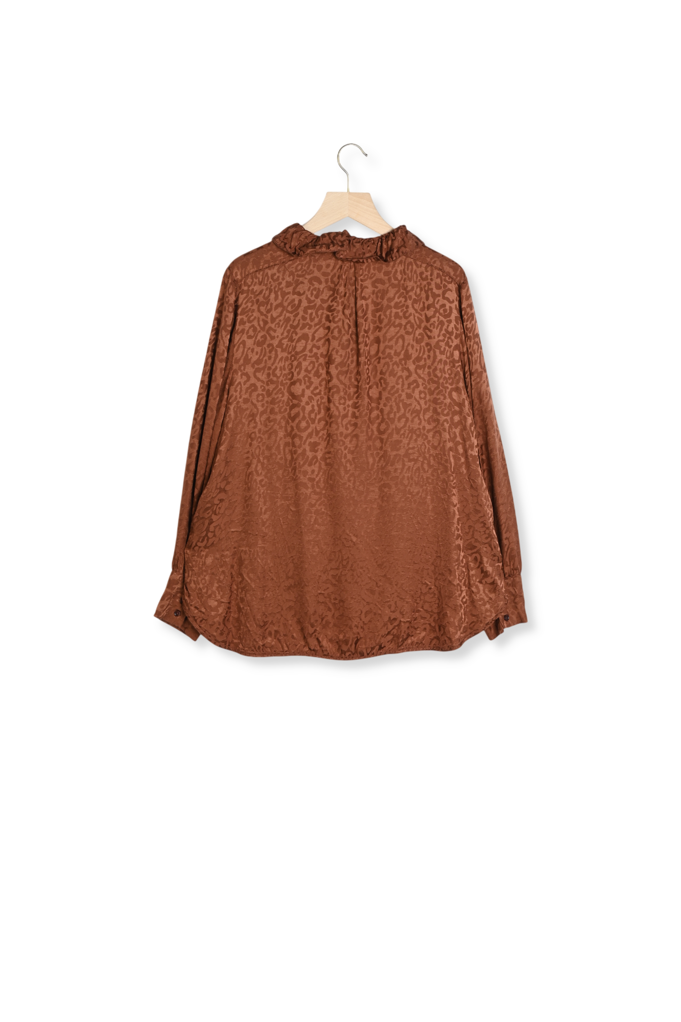 Chemise Leonor jacquard noisette Balzac seconde main photo 2