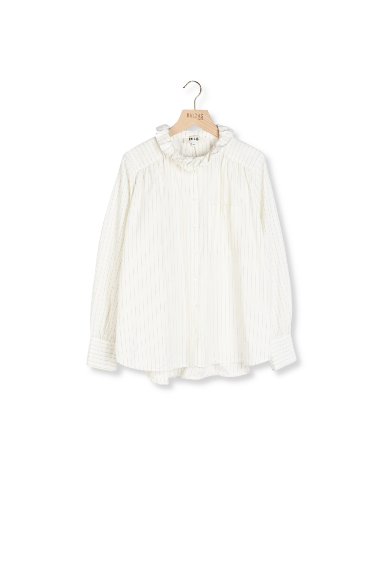 Photo produit Chemise Leonor rayures vert et écru numéro 0