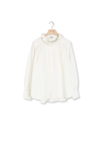 Photo produit Chemise Leonor rayures vert et écru numéro 0