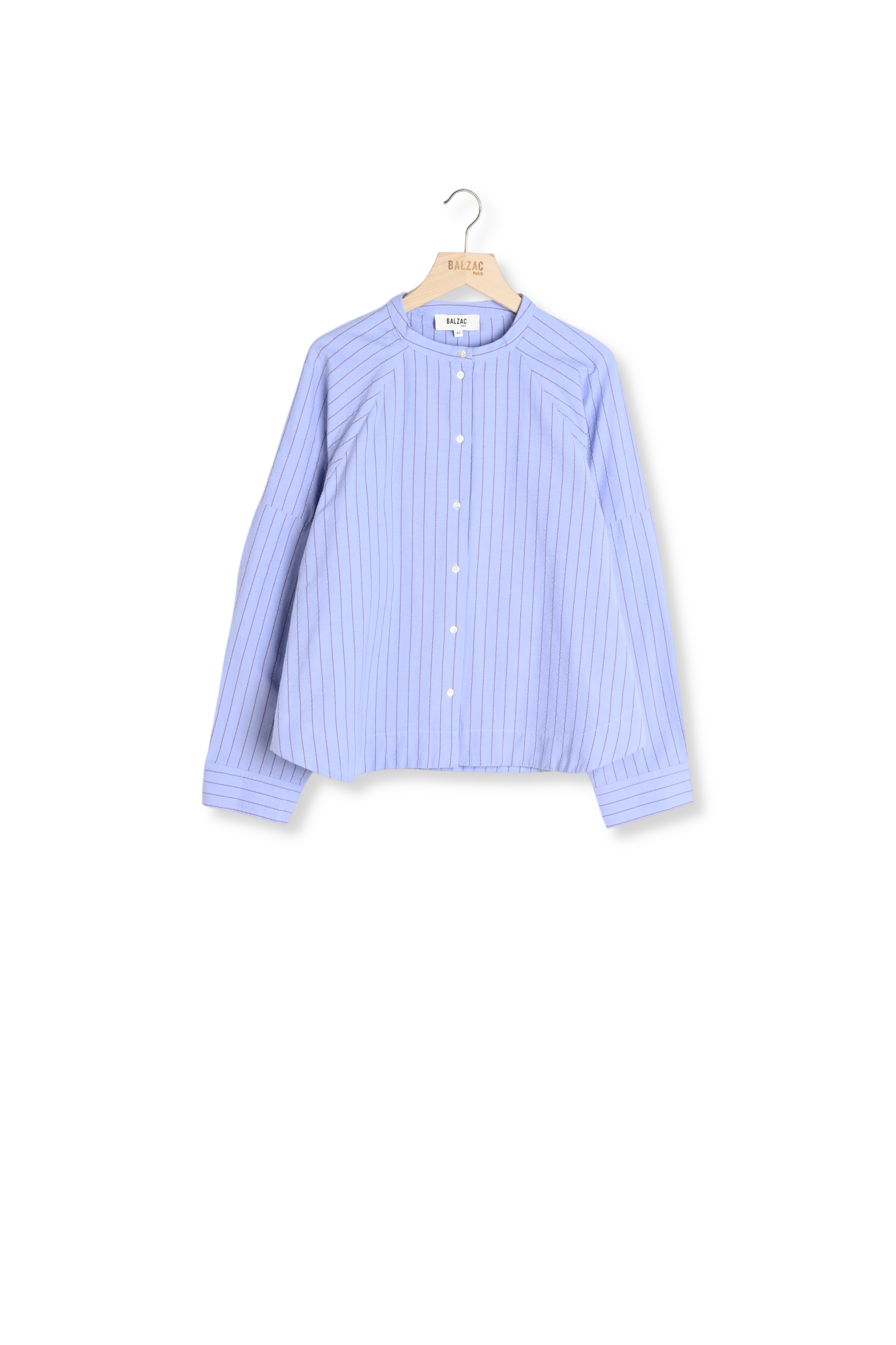 Chemise Joséphine rayures bleu et rouge Balzac seconde main photo 1