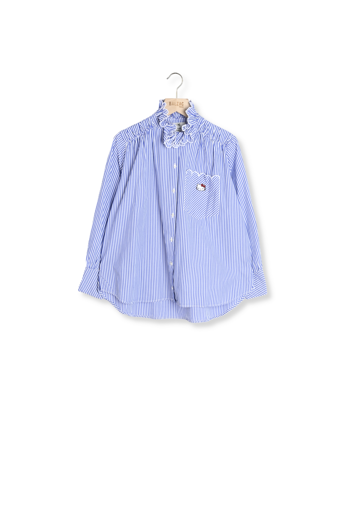 Photo produit CHEMISE LÉONOR RAYURES BLEU ET BLANC HELLO KITTY numéro 0