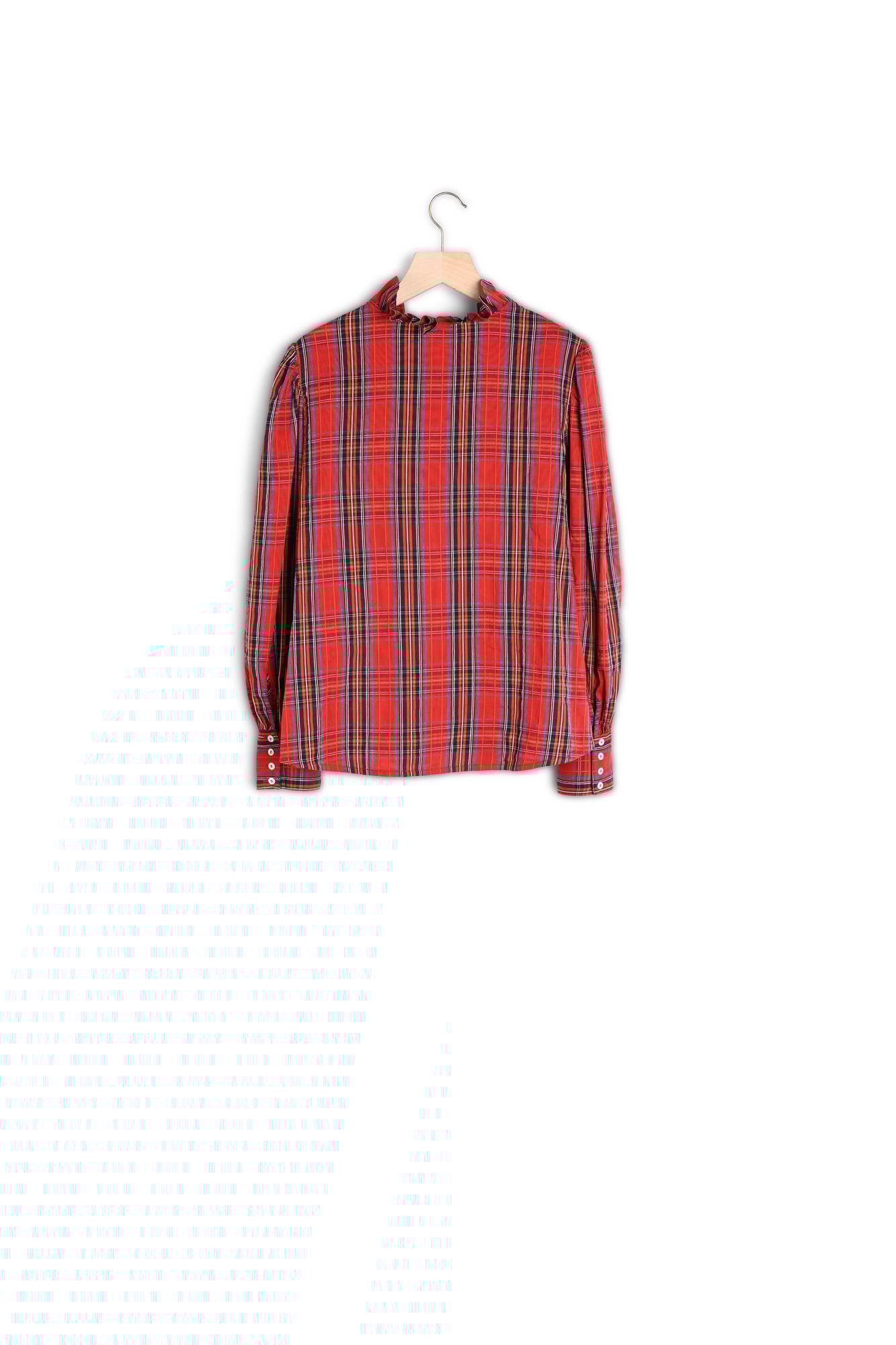 Photo produit BLOUSE DIANA TARTAN ROUGE numéro 1