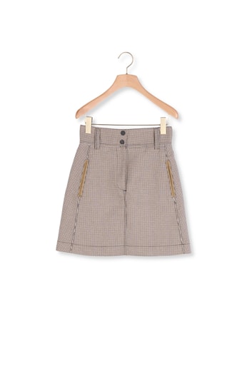 Short A-line skirt in houndstooth Sandro second-hand photo 1