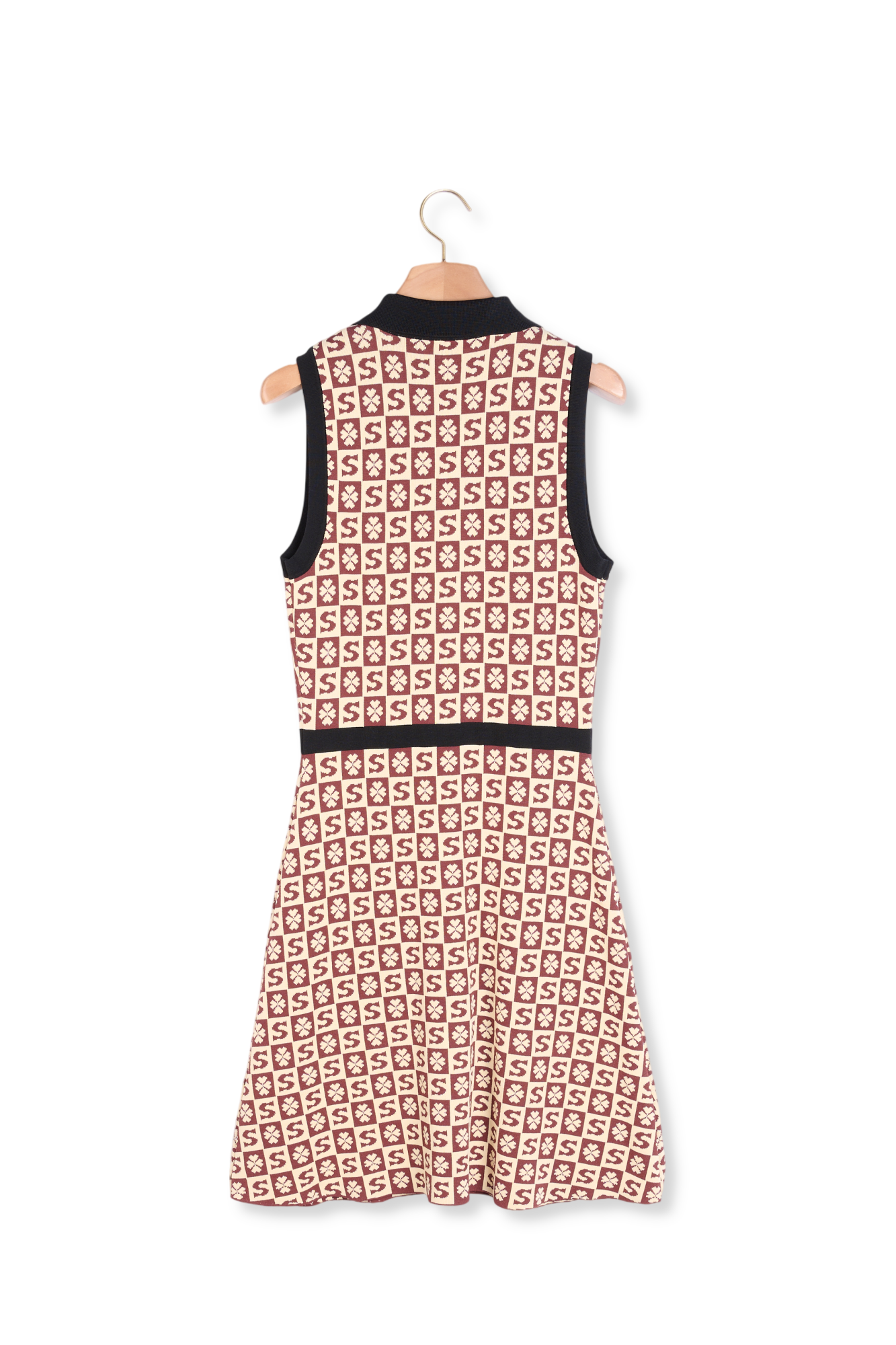 Robe polo sans manches à motif jacquard Sandro seconde main photo 4