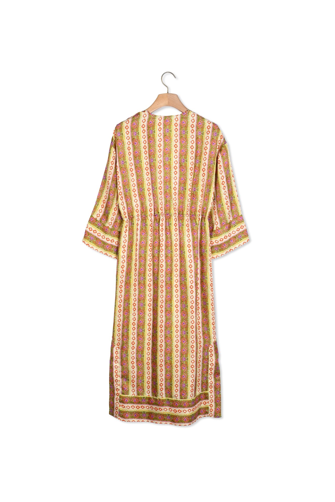 Kaftan jurk met Flower Stripes-print